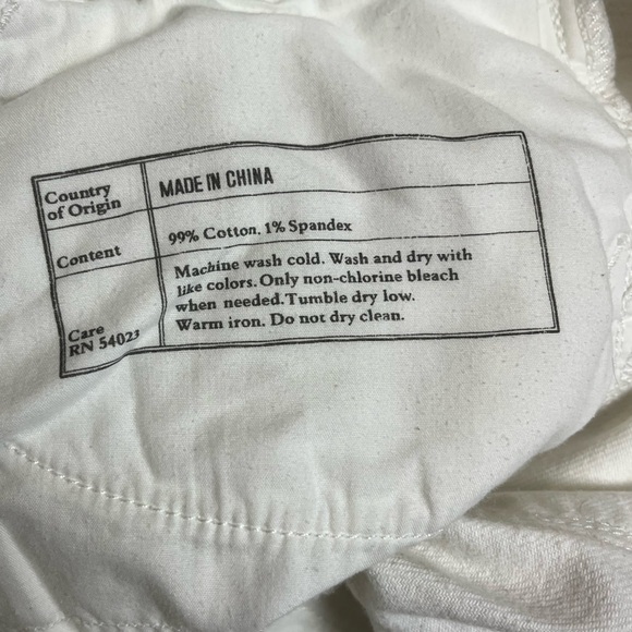 Banana Republic White Denim Skinny Jeans Women’s 30 - Picture 5 of 7